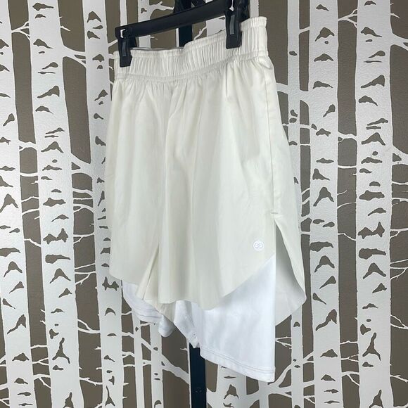 CALIA 2 In 1 Run Short White Reflective High Rise M - Picture 2 of 13